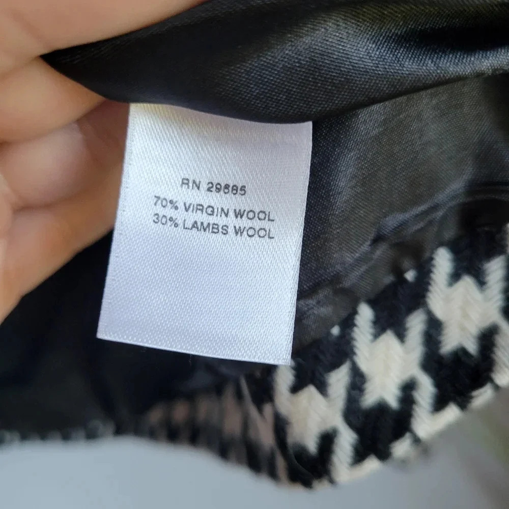 Pendleton, Houndstooth Virgin Lambs Wool Double B… - image 8